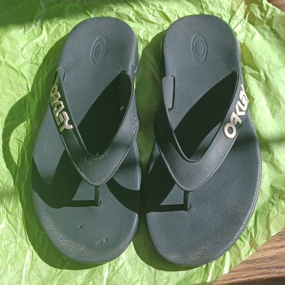 OAKLEY B1B FLIP FLOP FLIP FLOP - Blackout Size 10 Men’s